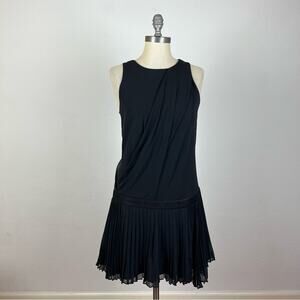 Rag & Bone Black Pleated Midi Dress